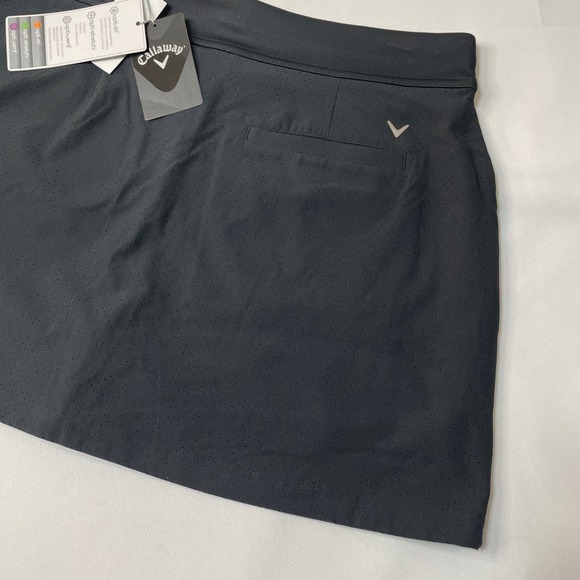 Callaway‎ Golf Skort Women's Medium Black Opti-Dri Stretch Perforated Activewear - Picture 5 of 9